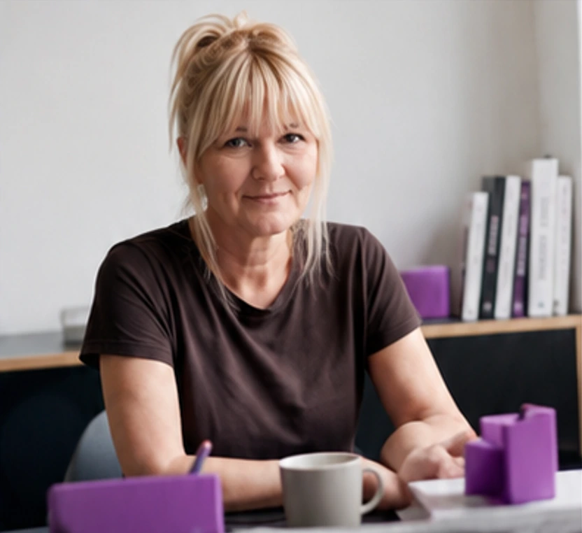 Manuela Görick, Webdesignerin hinter Sichtbar mit Schnauze
